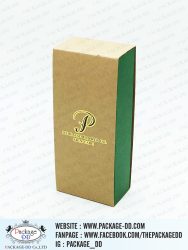 กล่องกระดาษคราฟน้ำตาล-ใส่เซรั่ม