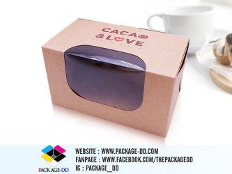 รับผลิตกระดาษคราฟท์ ,กล่องเจาะหน้าต่างใส (Window Box)