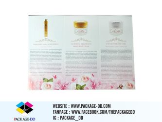 รับผลิตโบรชัวร์ แผ่นพับ เครื่องสำอาง